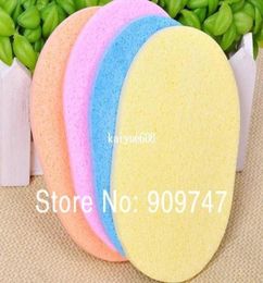 10pcslotMagic Face Cleaning Wash Pad Puff Seaweed Cosmetic Puff Cleansing facial flutter wash face sponge makeup tools1301182