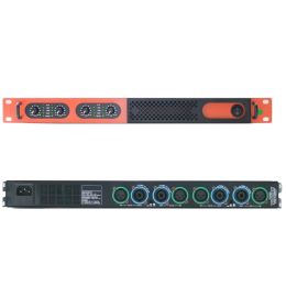 Amplifiers Micwl D8400 Orange Color 4 Channel 6400w Digital High Power Amplifier 4x850 Watts Output Amp for Stage Performance Home Karaoke