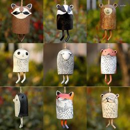 Decorative Figurines Resin Cute Pet Wind Chimes Beautiful Country Garden Animal Craft Pendant Gift