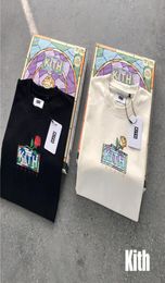 QualityFlowers Box Kith Tshirt Men WomenT Shirt Heavy Fabric Summer Style Tops Tee Short Sleeve shirts K786161152