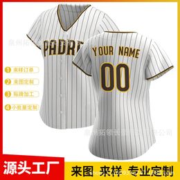 Can Be Made Into Ball Priest Fan Womens Customized/customized Jerseys Embroidered Breathable Short Sleeved Cardigan Trend