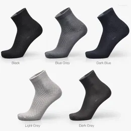 Men's Socks 1pair/ Explosive Bamboo Fibre Anti-odor Individually Packaged Black Classic Mid-barrel Model Factory Direct Sales Forever