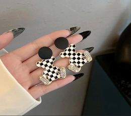 New designed Korean ear stud ins style cute bear diamonds love stud earrings female 2022 new trendy fashion allmatch temperament 3022794