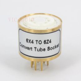 Amplifier 1PC 6X4(Top) TO 6Z4(Bottom) 7Pins TO 7Pins Electron Tube Socket DIY Audio Vacuum Tube Adapter Socket Converter Amplifier DIY