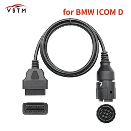 For Motorcycles 10 Pin Adapter ICOM-D Cable 10Pin To 16Pin OBD2 Diagnostic Connector Motobikes OBD 2 Extension