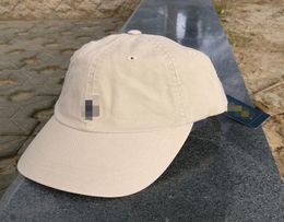 Classic Adjustable Sports Baseball Polo Cap Beige Small Pony Embroidered Bear Unisex Outdoor Cotton New With Tag For Whole5878611