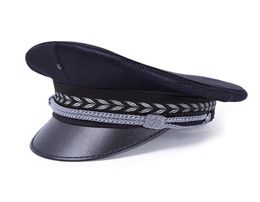 Men039s Military Berets Hats Flat Navy Captain Policeman Cap Security Uniforms Costume Party Cosplay Stage Performance Caps8792890