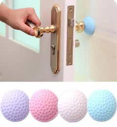 NEW Door Stickers Wall Thickening Mute Golf Modelling Rubber Fender Handle Door Lock Protective Pad Protection Wall Stick protecto4239538