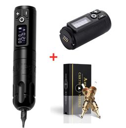 Ambition Soldier Wireless Tattoo Pen Machine Battery with Portable Power Brushless Motor With 1001RL Cartridge Needle Kit 220115253616154