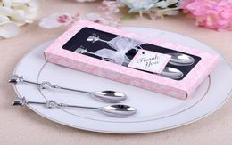 Stainless Steel Couple Coffee Spoon Wedding Favours Gifts Wedding Gifts For Guests Wedding Souvenirs Event Party Supplies DHL 984831877557