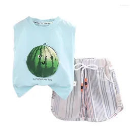 Clothing Sets Summer Baby Girls Clothes Children Boys Fashion Vest Shorts 2Pcs/Sets Infant Toddler Casual Costume Kids Tracksuits