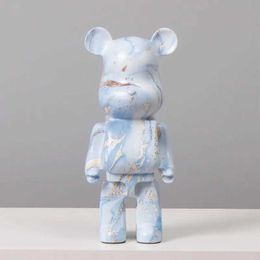 Decorative Objects Figurines 400 Bearbrick Statues Decor Violent Bear Figurines Piggy Bank Bearbrick Luxury Home Decorations Collection Dolls Desk Ornaments T24