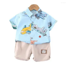 Clothing Sets Summer Baby Clothes Suit Children Boys Casual Cartoon Shirt Shorts 2Pcs/Sets Toddler Costume Infant Outfits Kids Tracksuits