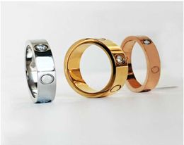 Designer Design Band Rings High Quality Stainless Steel Diamond Rings Men and Women Party Wedding Valentine039s Day Gifts Engag2246219