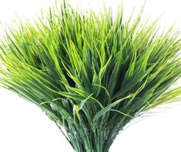 Decorative Flowers Wreaths 10pack Artificial Tall Grass Plant Outdoor UV Resistant Wheat Faux Shrubs Fake Plants5840719