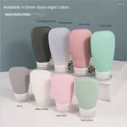 Storage Bottles 30/60/90ml Silicone Travel Bottle Shampoo Lotion Shower Gel Tube Squeeze Empty Container Bathroom Accessories