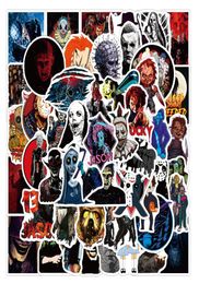50pcsLot Horrible movie Thriller Graffiti Terror Role Stickers For Notebook Motorcycle Skateboard Computer Mobile Phone Car Decal3504493