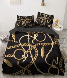 3D Bedding Sets Geometric Baroque Duvet Quilt Cover Set Comforter Bed Linen Pillowcase King Queen Full 265x230cm Home Texitle eK5z1196469