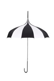 Black And White Rain Umbrella Women Big Large Long Handle Gothic Classical Windproof Tower Pagoda Style Quick Delivery8779275