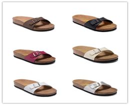 Madrid 2019 New Summer Beach Cork Slipper Flip Flops Sandals Women Mixed Colour Casual Slides Shoes Flat 801 US3102397236