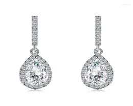 Stud Earrings WEIMANJINGDIAN Arrival Teardrop Cubic Zirconia CZ Crystal White Gold Colour Plated Post For Women8792238