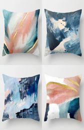 NEW Abstract Oil Painting Cushion Cover Nordic Style Pillow Cover Decorative Sofa Throw Pillows Christmas Pillow 18quot4078496