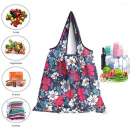 Storage Bags 1PC Foldable Eco Shopping Bag Reusable For Vegetables Grocery Package Women's Shopper Large Handbags Tote Pocket