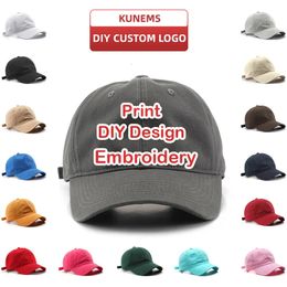 KUNEMS Customized Mens and Womens Baseball Caps Retro Style Big Head Baseball Caps Summer Sun Hat Unisex Wholesale240429