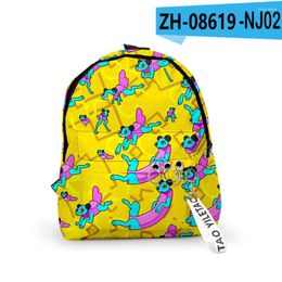 Backpack Harajuku Wobbledogs Backpacks Boys/Girls Pupil School Bags 3D Print Keychains Oxford Waterproof Cute Small