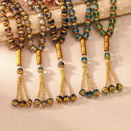 Strand 33PCS Holy Muslim Crystal Rosary Prayer Beads Glass Loose Islamic Jewelry Accessories Wholesale