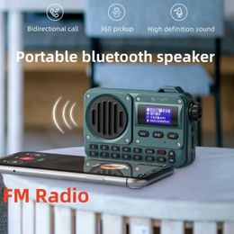 Portable Speakers BV800 HD Subtitle Display FM Radio Recording Playback Repeat Bluetooth Speaker Portable Outdoor Card MP3 Player Music Walkman J240505