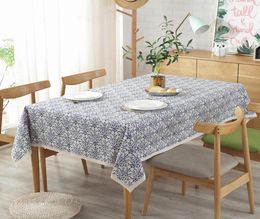 tablecloth for table Cotton Linen table cover Washable Porcelain cloth for Christmas Wedding Banquet cafes restaurants58885686882554