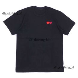 Designer T Shirt 2024 Play Mens T Shirt Red Commes Heart Women Commes Des Garcon Shirt Top Sweatshirt Badge Quanlity Cdg Embroidery Polo Shirt Short Sleeve 495