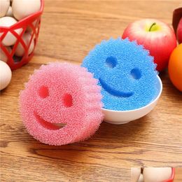 Sponges Scouring Pads New 8/4Pcs Creativity Household Magic Dishwashing Sponge Kitchen Bathroom Migic Cleaning Wipe Strong Pad Miracle Otheq