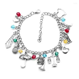 Strand HIMYM Charm Bracelet Umbrella Libra Instrument Tuba Silver Color Pendant For Birthday How I Met Your Mother Jewelry