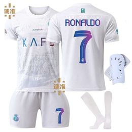 Soccer Jerseys Men's Tracksuits 2324 Al-nassr Fc 2nd Away Football Shirt No.7 Ronaldo 10 Manet Adult Children's and Women's Suit