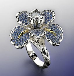 Real S925 Sterling Silver Ring for Women 2 Carats Diamond Jewellery Gemstone Anillos De Silver 925 Jewellery Wedding Diamond Rings Y116361968