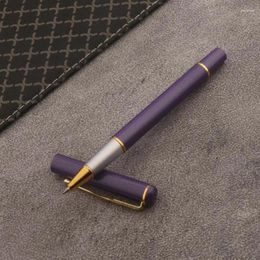 Classic 108 Metal Rollerball Pen Fluorescence Purple Stationery Office School Supplies Writing Ballpoint