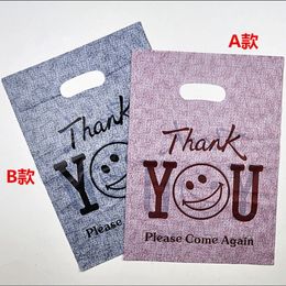 Wholesale-200pcs lot thank you Printed Plastic Recyclable Useful Packaging Bags Shopping Hand Bag Protable Boutique Gift Carrier 323u
