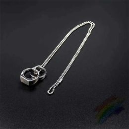 Pendant Necklaces 1017 ALYX 9SM Chain Necklace Mens 1 1 Best Quality Buckle Metal Necklace T240429