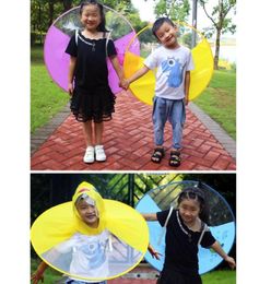 Cute Kids Raincoat Cartoon Duck Children Rain Poncho UFO Shape Kids Rain Coat Outdoor Boy Girl Rain Jacket Windbreaker Umbrella 228463442