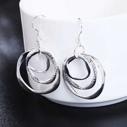 Dangle Chandelier 925 Sterling Silver Wholesale Fashion Earrings High Quality Elegant Cute for Women Wedding Classic Jewellery LAYD Lovly Gift H240504