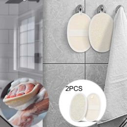 Bath Tools Accessories Bathroom exfoliating scrub sponge natural relaxation body exfoliator soft shower cleaning brush back pad tool Q240430