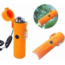 Waterproof Tesla Flameless Windproof Outdoor USB Cigarettes Lighter Outdoor ARC Lighter For Camping BBQ