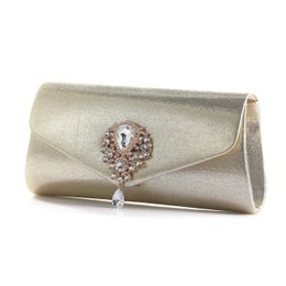 Wedding Banquet Diamond Handbag Dress Tassels Evening Bag rhinestone Metallic shoulder bag Fashion clutch party 240430