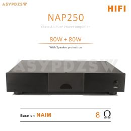 Amplifier HIFI NAP250 Power amplifier Base on UK NAIM With SPK protection 80W+80W 8 ohm