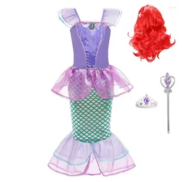 Girl Dresses Girls Cartoon Princess Dress Cosplay Costume Kids Birthday Halloween Party Children Carnival Fancy Clothes 3-10 Years