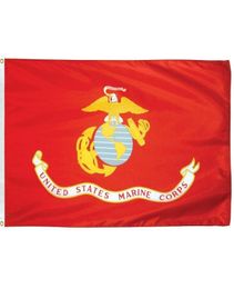 USA Marine Corps Flag 3x5ft United States Polyester Digital Printing Durable5015451