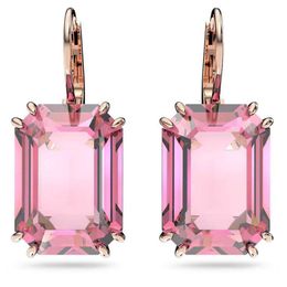 neckless for woman Swarovskis Jewellery 1-1 Pair of Minimalist Octagonal Cut Square Diamond Earrings for Womens Fresh Square Water Drop Earrings