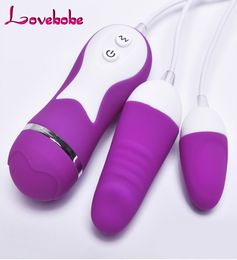 New Kegel Vaginal Balls for women 2 vibrating Eggs Massager Smart Tight exercise egg ball Silicone Anal Sex Products Adult Toys Y16070901